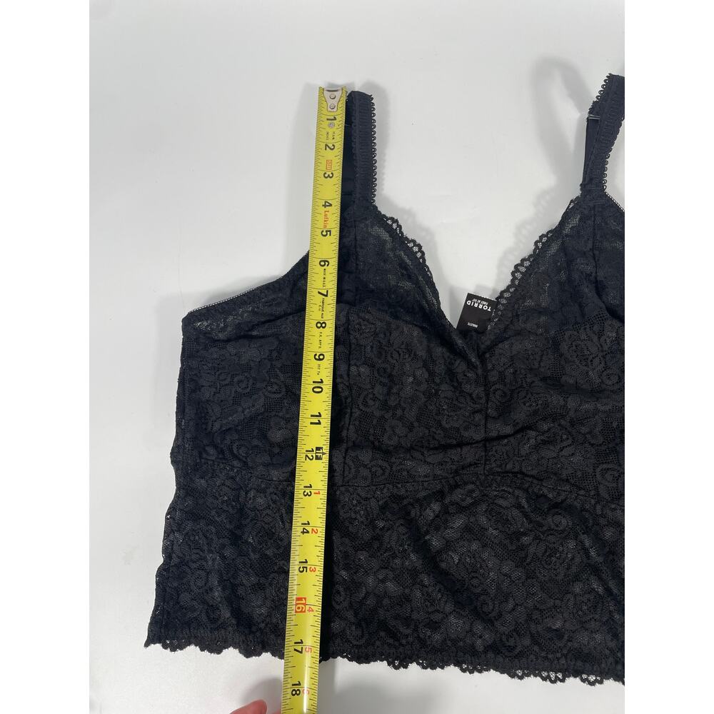 NWT Unlined Sheer Lace Crop Bralette Dark Romantic Whimsigoth Stretch Plus 3X - Picture 11 of 13